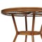 Flash Furniture Lourdes French Bistro 31.5in. Table, White and Navy PE Rattan, Glass Top w/2 Stack Chairs - Natural SDA-AD641012-80-2001-F-WHNVY-NAT-GG - alternate 3